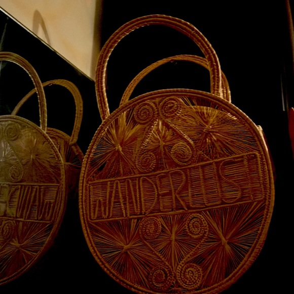 Wonderlust handmade bag The art work on this item is a summer must have. - Picture 1 of 7